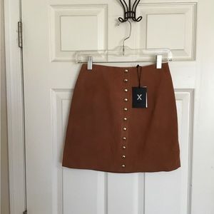 X by NBD Suede Skirt NWT size 0